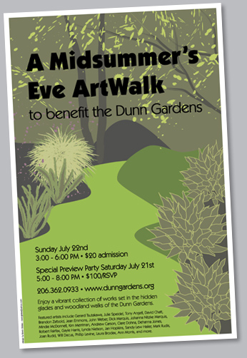 Dunn Gardens Artwalk poster